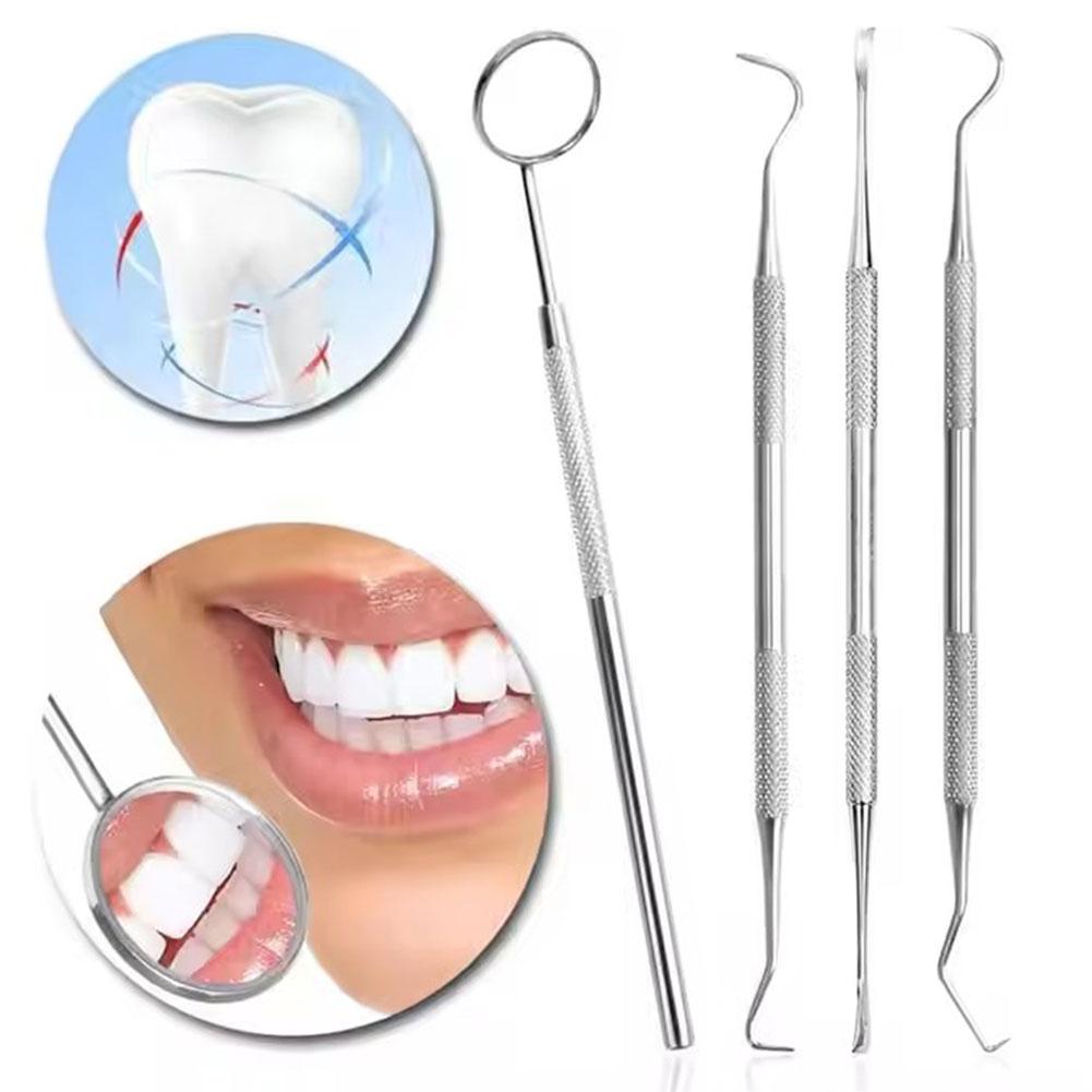 Home Improvement Kit - 4Pcs Stainless Steel Dental Oral Cleaning