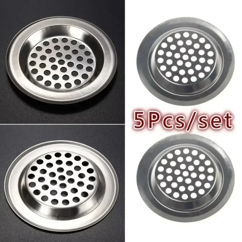 Sink Drain Strainer - 5 Pcs For Kitchen Bathroom 5