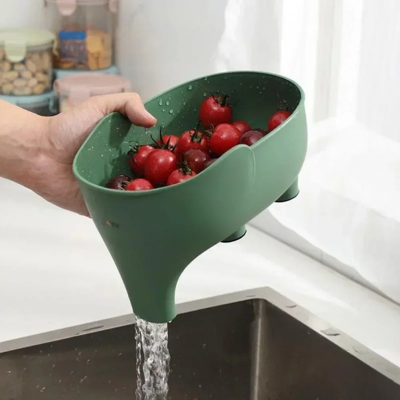Sink Drain Strainer - Elephant Sculpt Leftover Drain Basket Sink