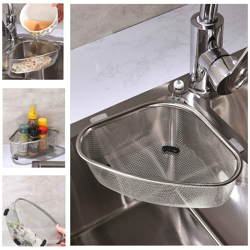 Stainless Steel Triangle Sink  - Sink Drain Strainer ulasan dan harga