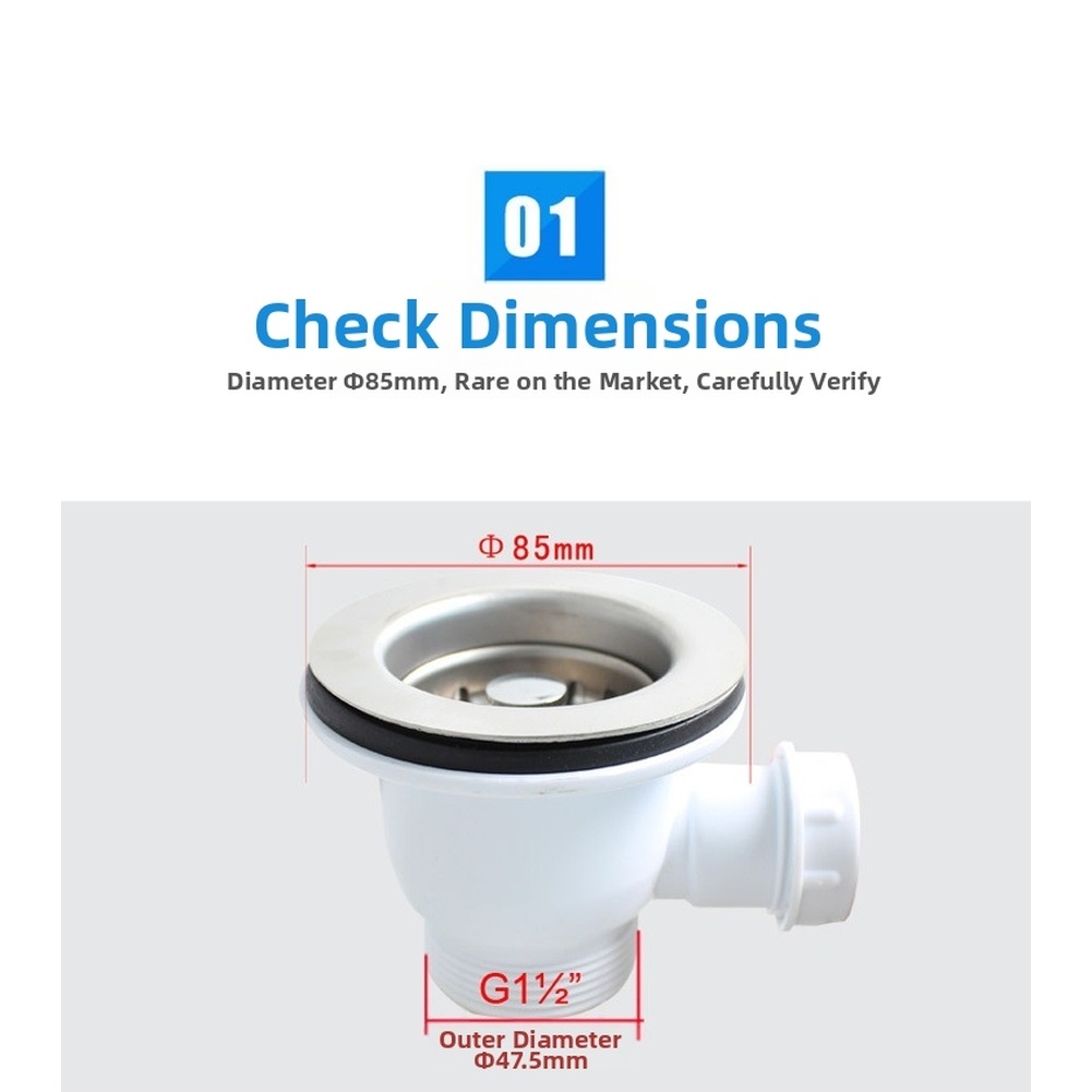 85mm Stainless Steel Kitchen S - Sink Drain Strainer ulasan dan harga