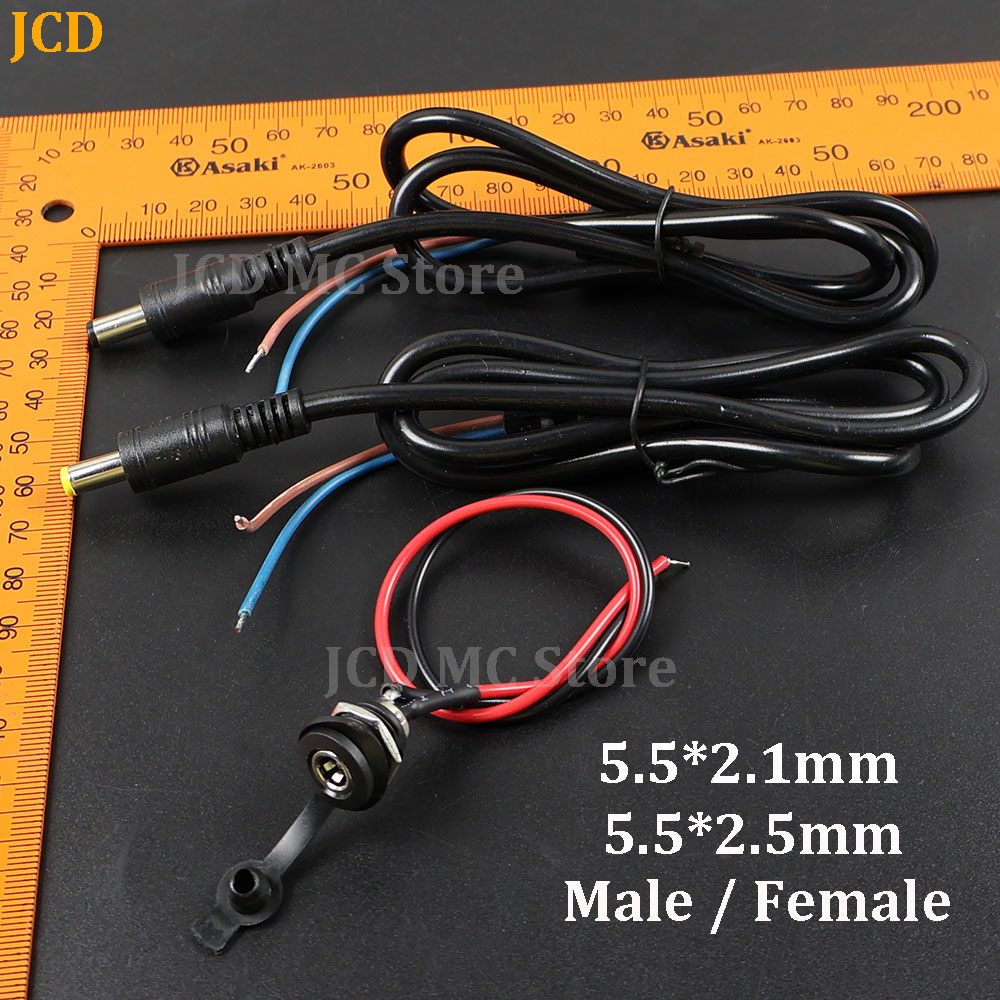1PC DC Power Male Female Jack  - Wire Connector Cap ulasan dan harga