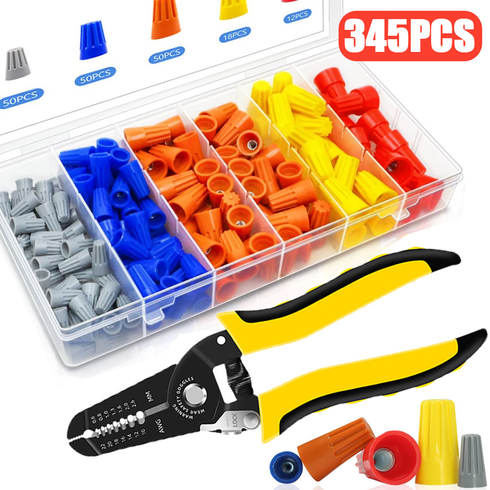 345PCS Crimping Cap Fast Wire  - Wire Connector Cap ulasan dan harga