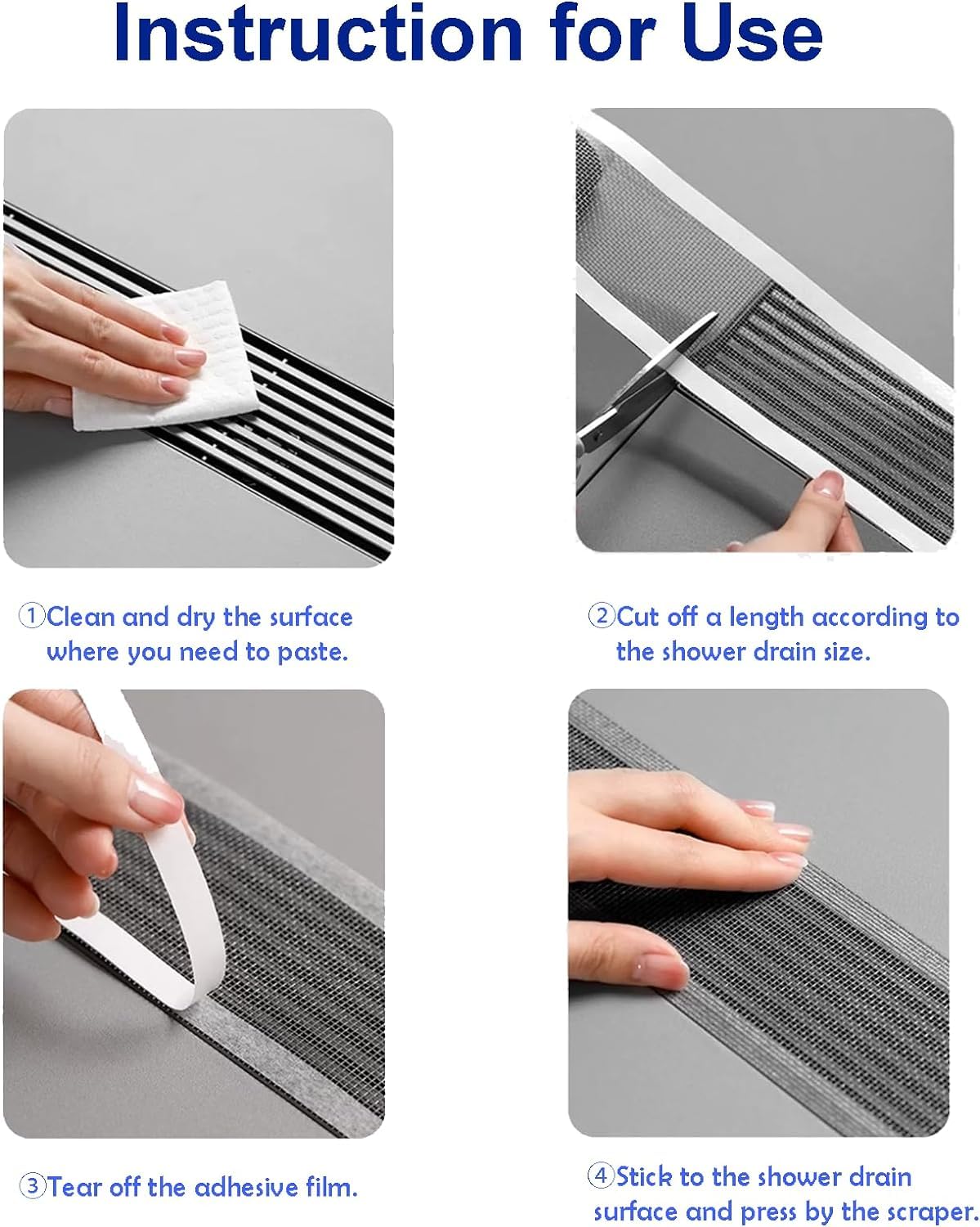 Shower Drain Hair Catcher Stic - Sink Drain Strainer ulasan dan harga