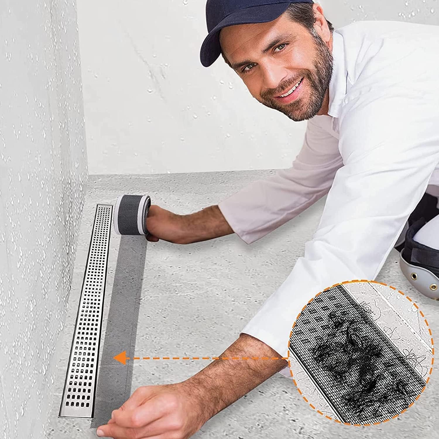 Shower Drain Hair Catcher Stic - Sink Drain Strainer ulasan dan harga