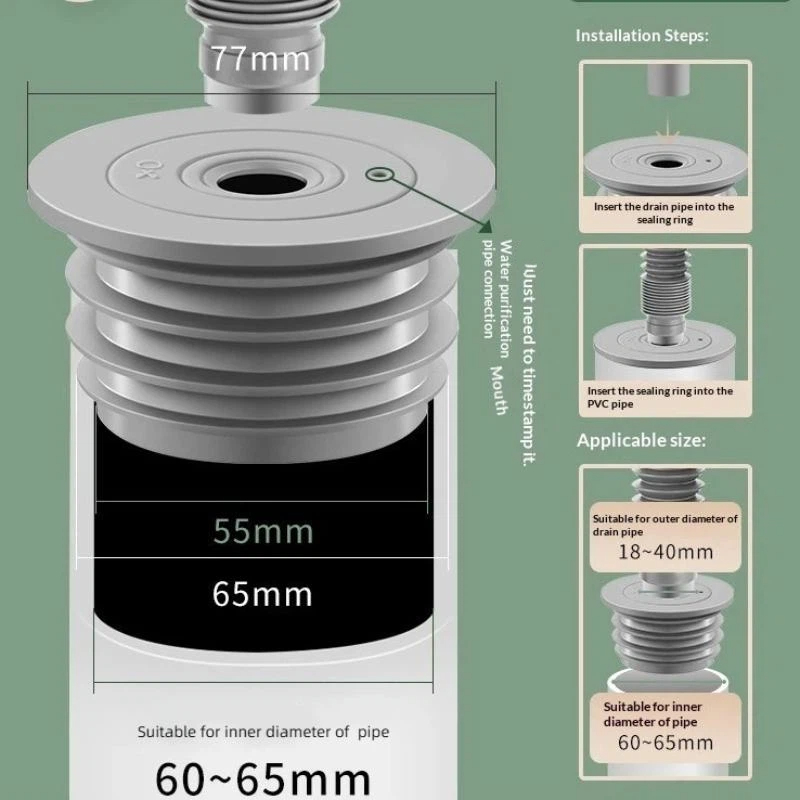 Silicone Bathroom Sewer Seal R - Sink Drain Strainer ulasan dan harga