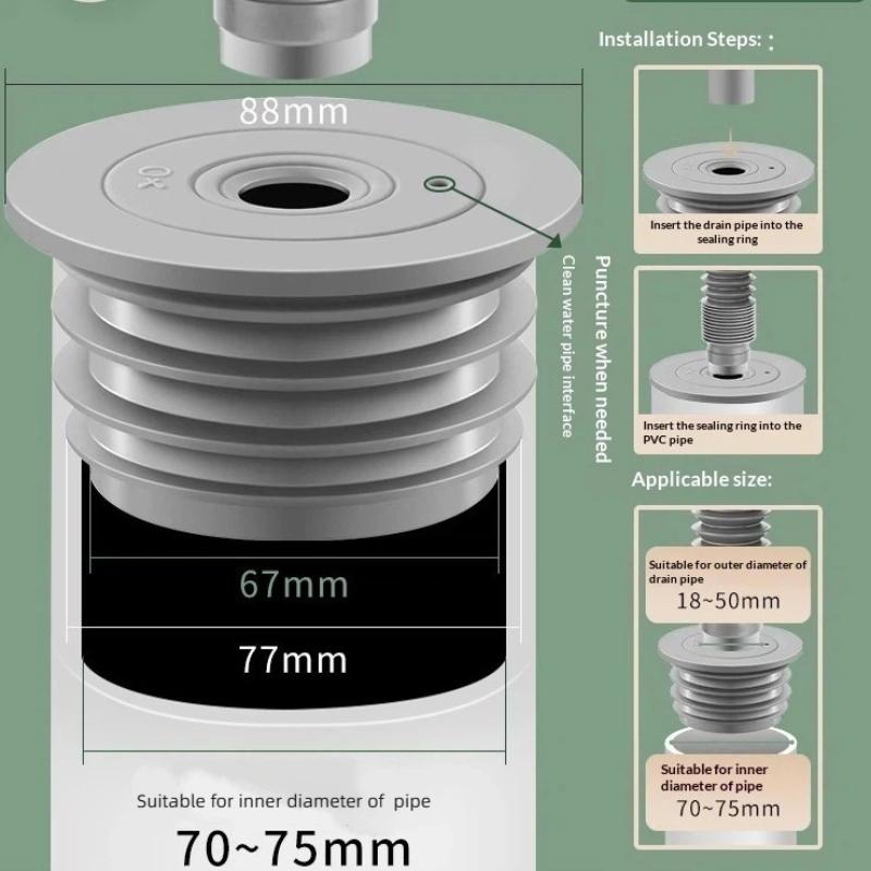 Silicone Bathroom Sewer Seal R - Sink Drain Strainer ulasan dan harga